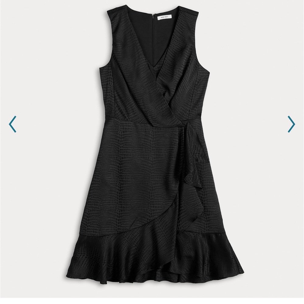 Women’s Nine West sleeveless wrap mini dress